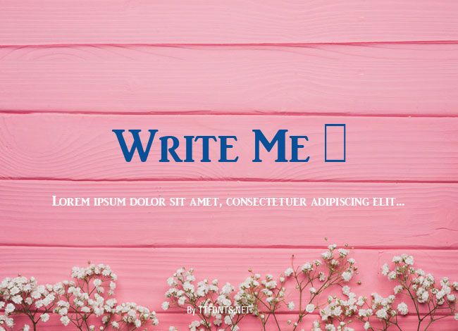 Write Me 1 example